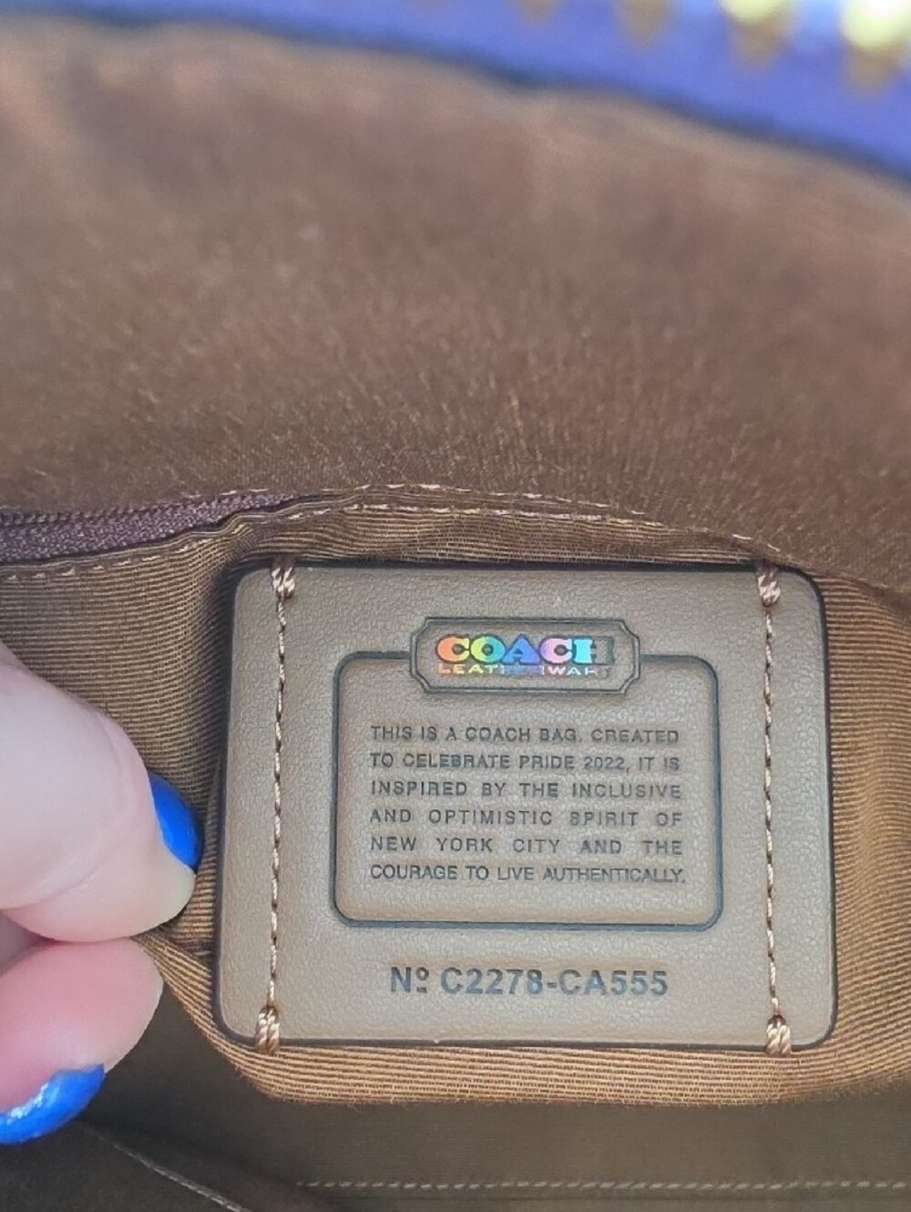 Coach Pride Brown Rainbow Signature Mono Large Limited Edition Tote (EUC)✨️🌈✨️ - Picture 11 of 13